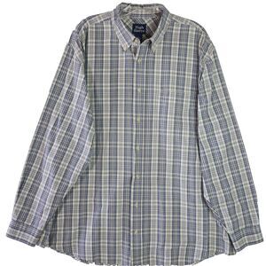 High Sierra Mens Size XL Shirt Blue / Gray Plaid Button-Up Long Sleeve